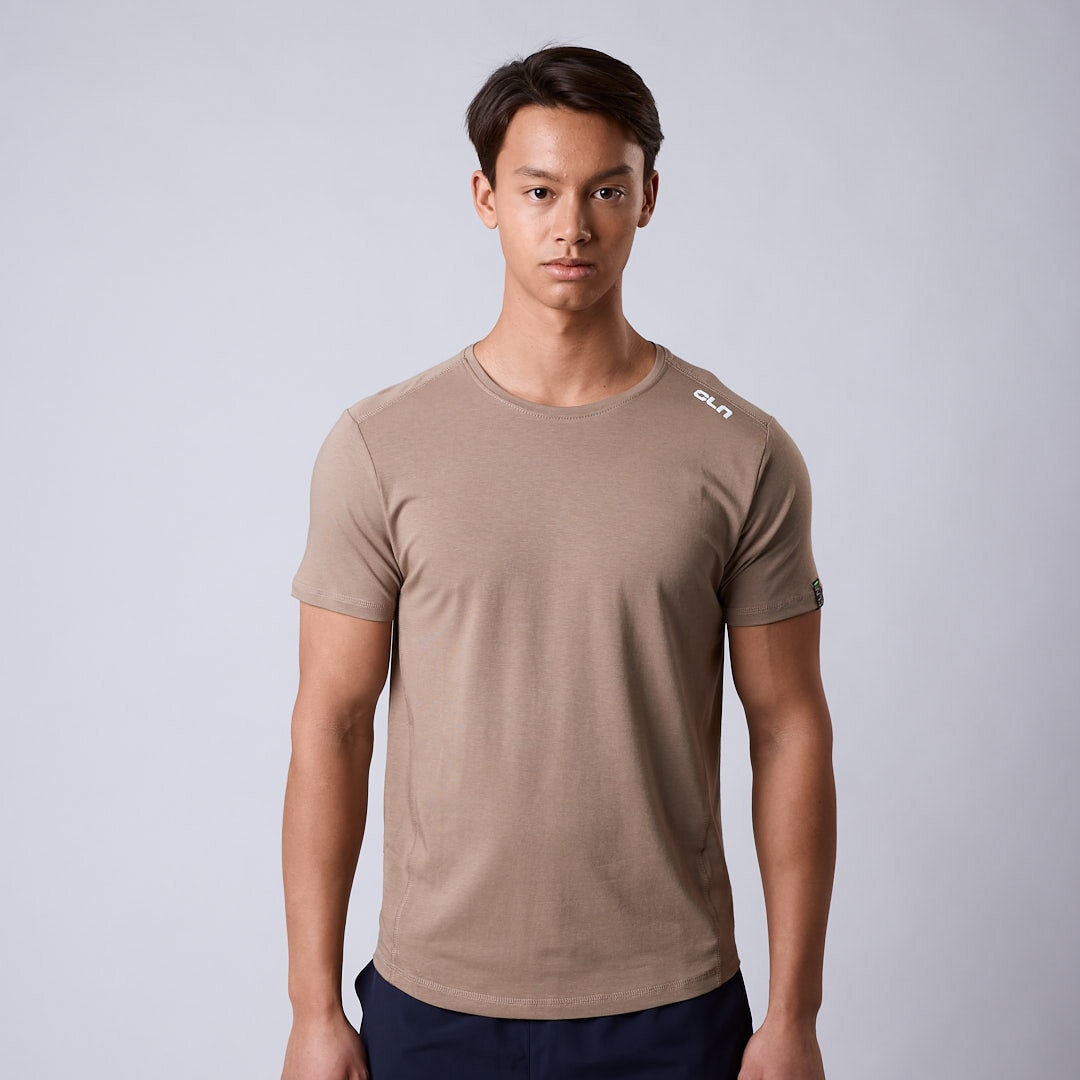 CLN Trap bamboo t-shirt Dark khaki