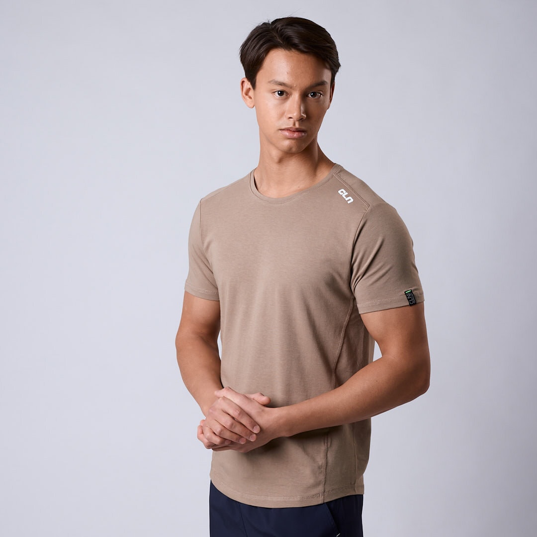 CLN Trap bamboo t-shirt Dark khaki