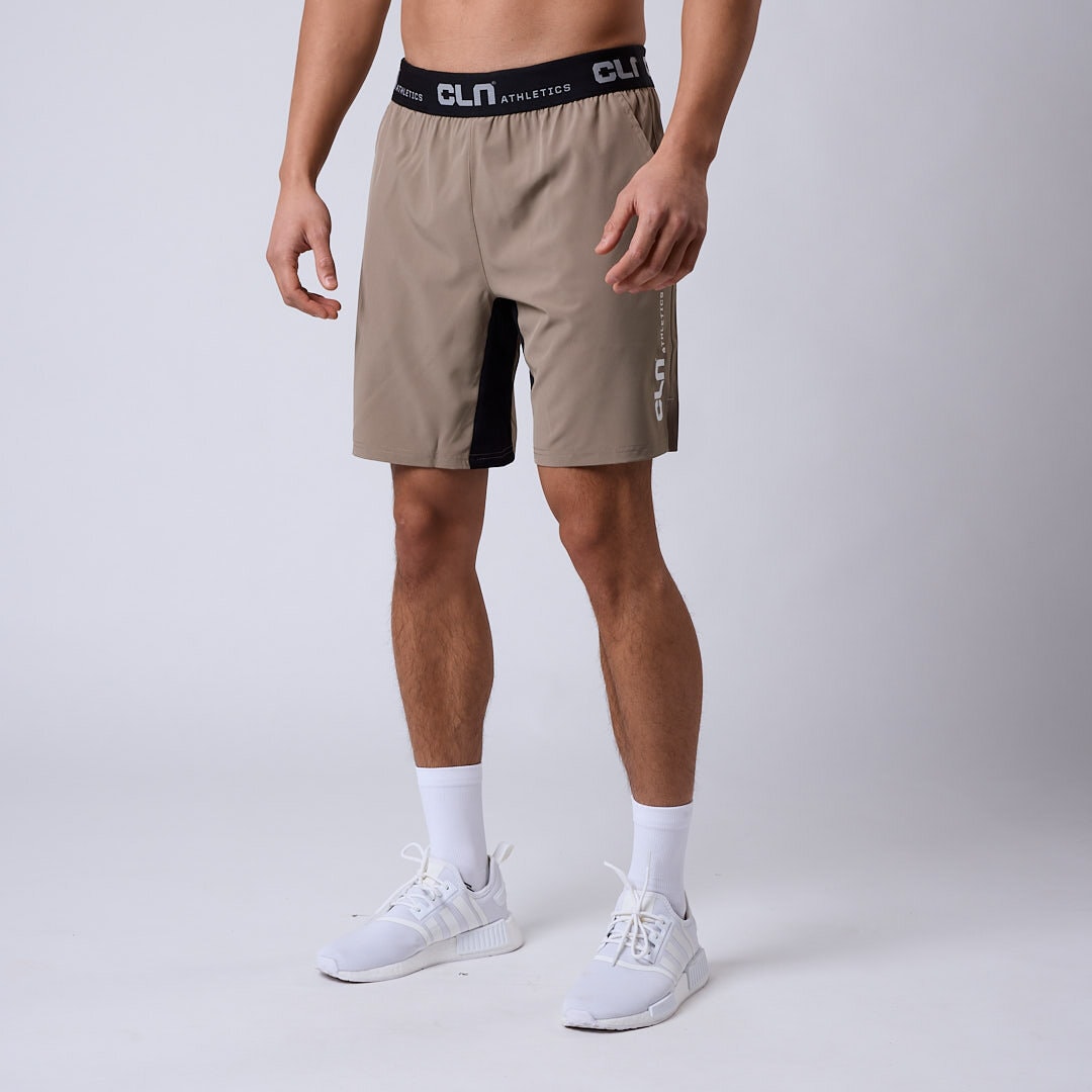 CLN Dino stretch shorts Dark khaki