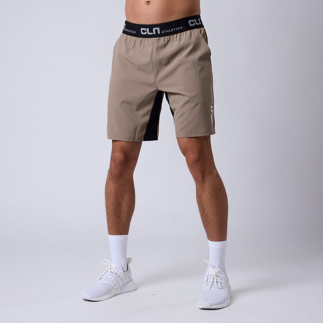 CLN Dino stretch shorts Dark khaki
