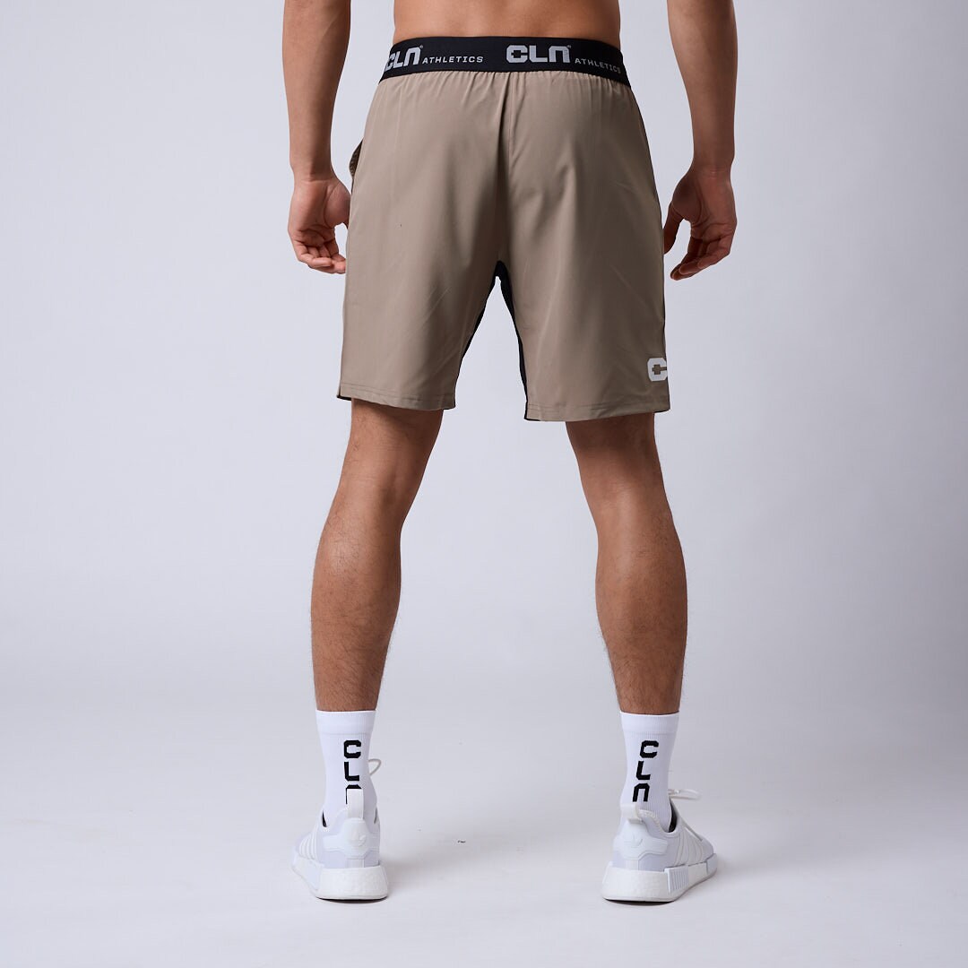 CLN Dino stretch shorts Dark khaki