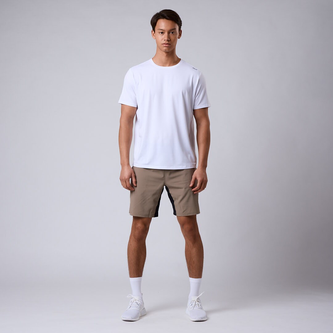 CLN Dino stretch shorts Dark khaki