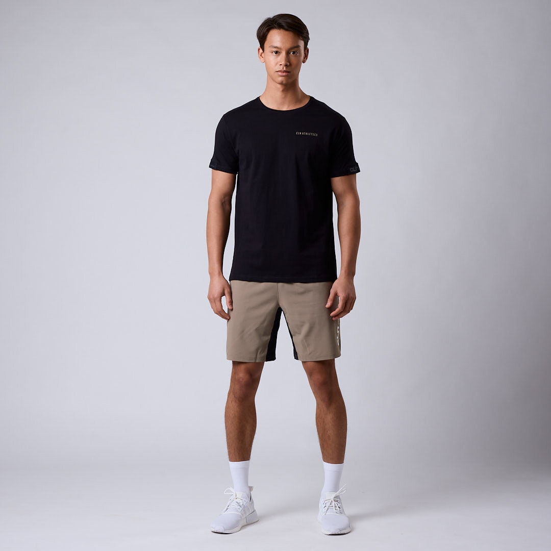 CLN Dino stretch shorts Dark khaki