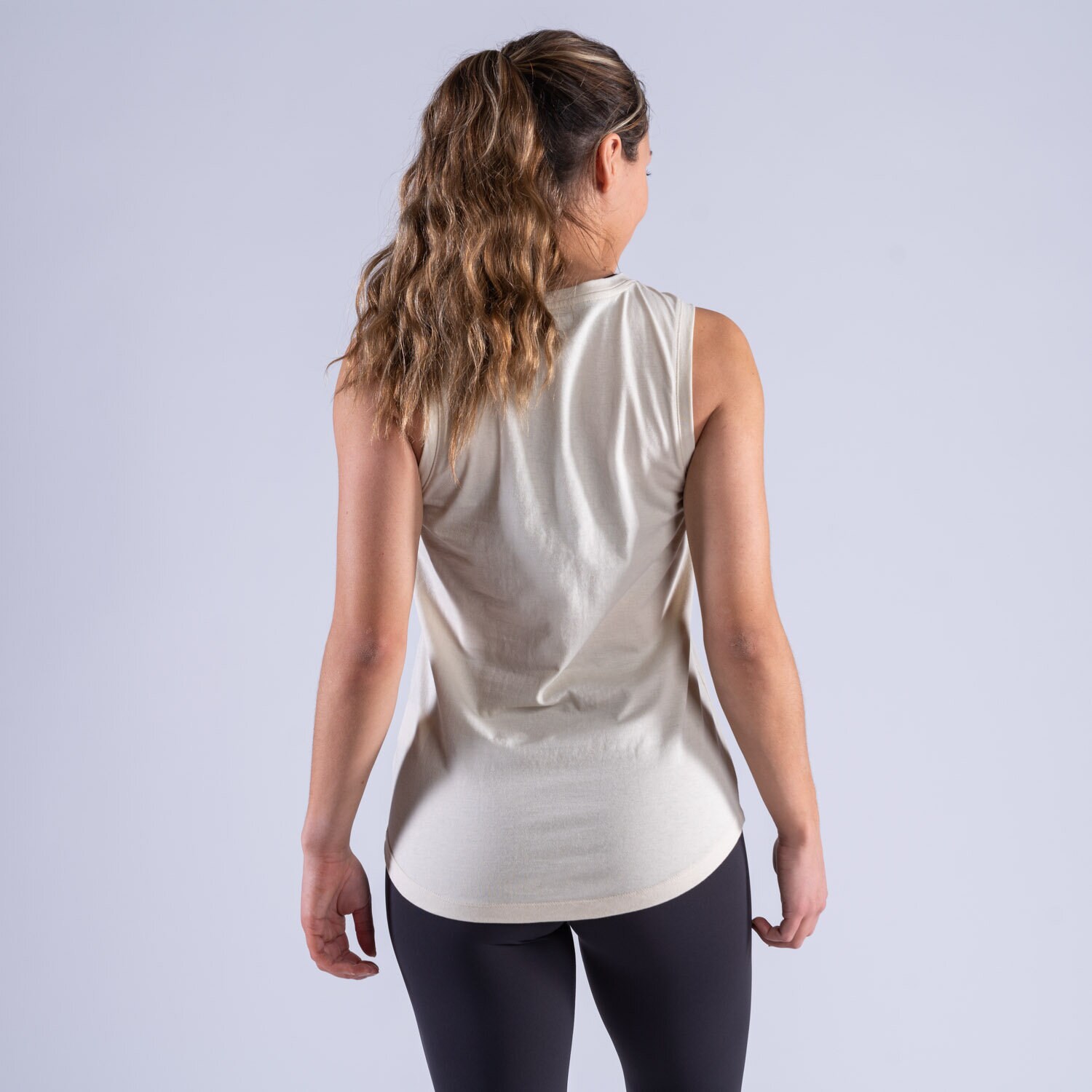 CLN Push ws tank Bone white