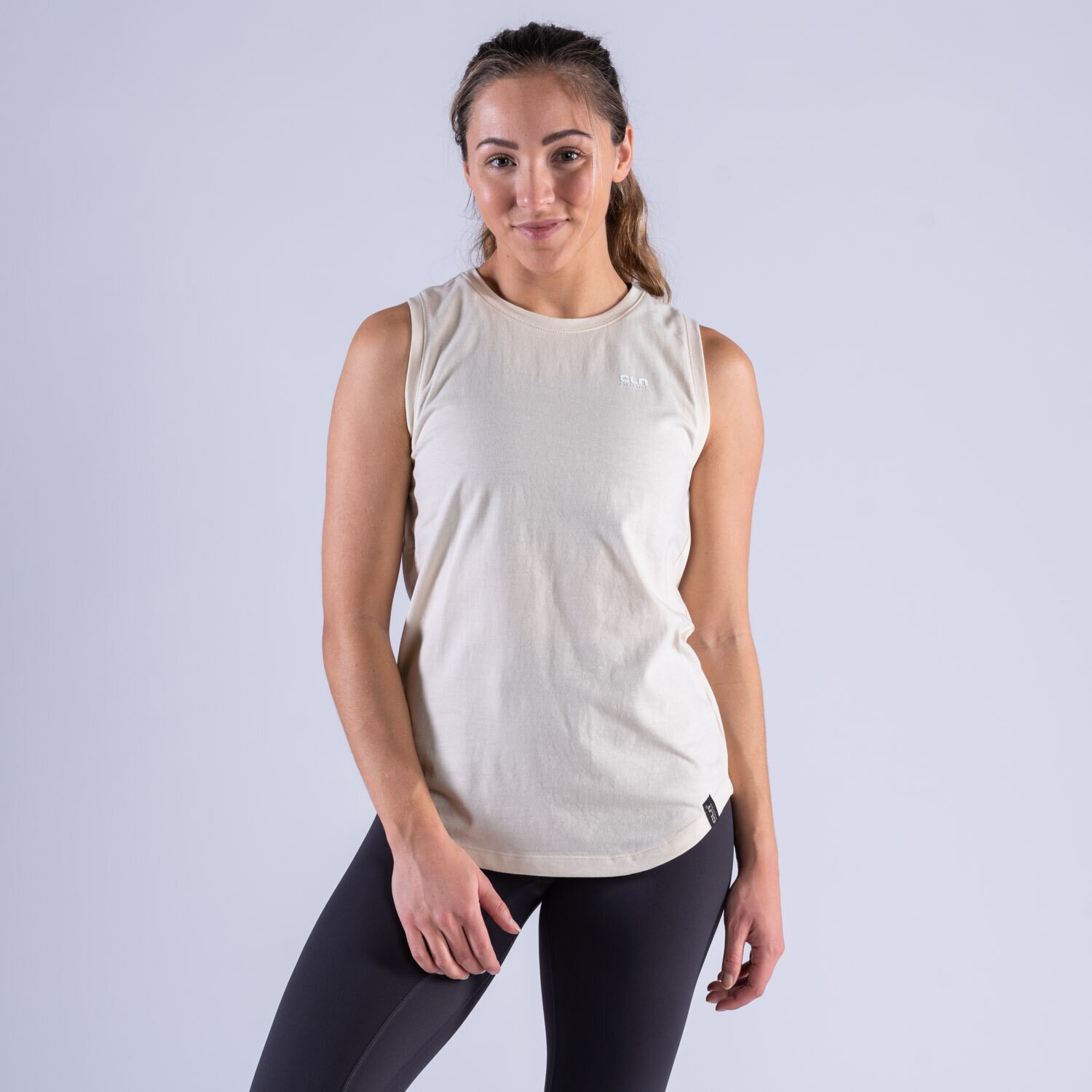 CLN Push ws tank Bone white