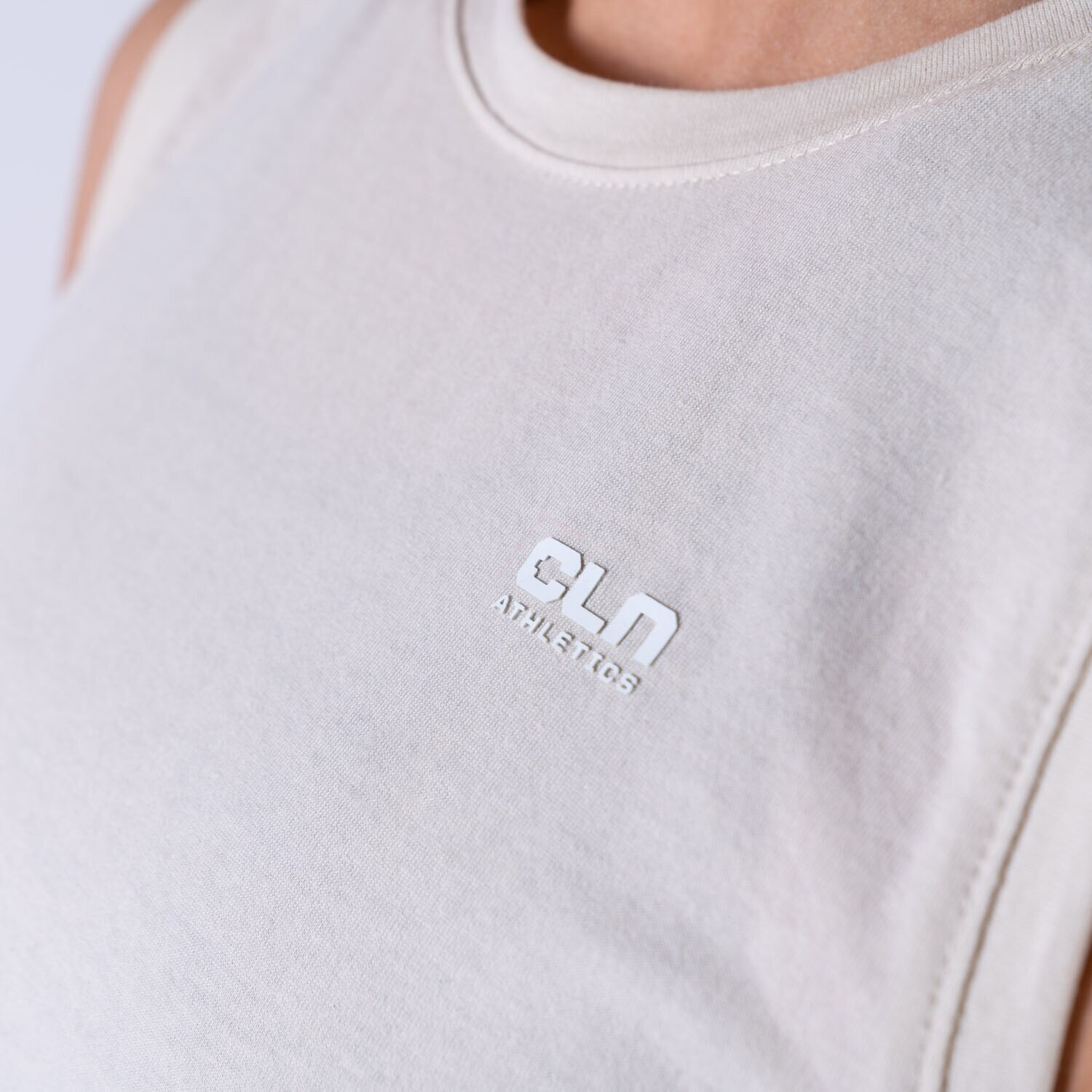 CLN Push ws tank Bone white