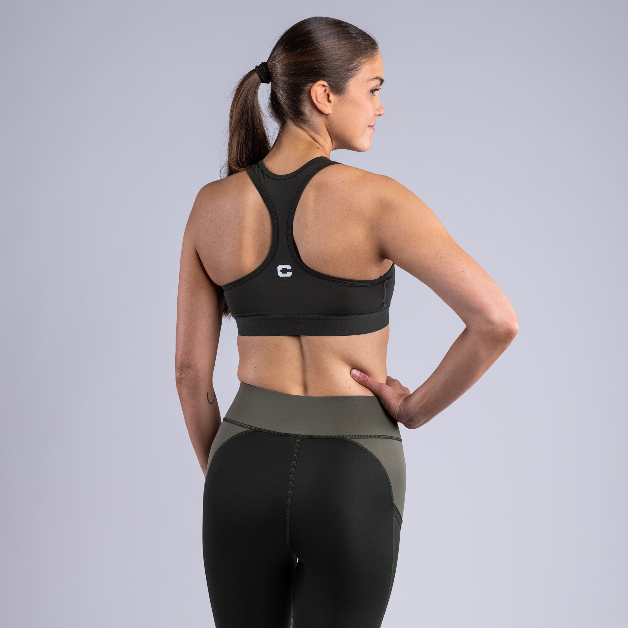 CLN Inhale ws sport bra Deep forest green