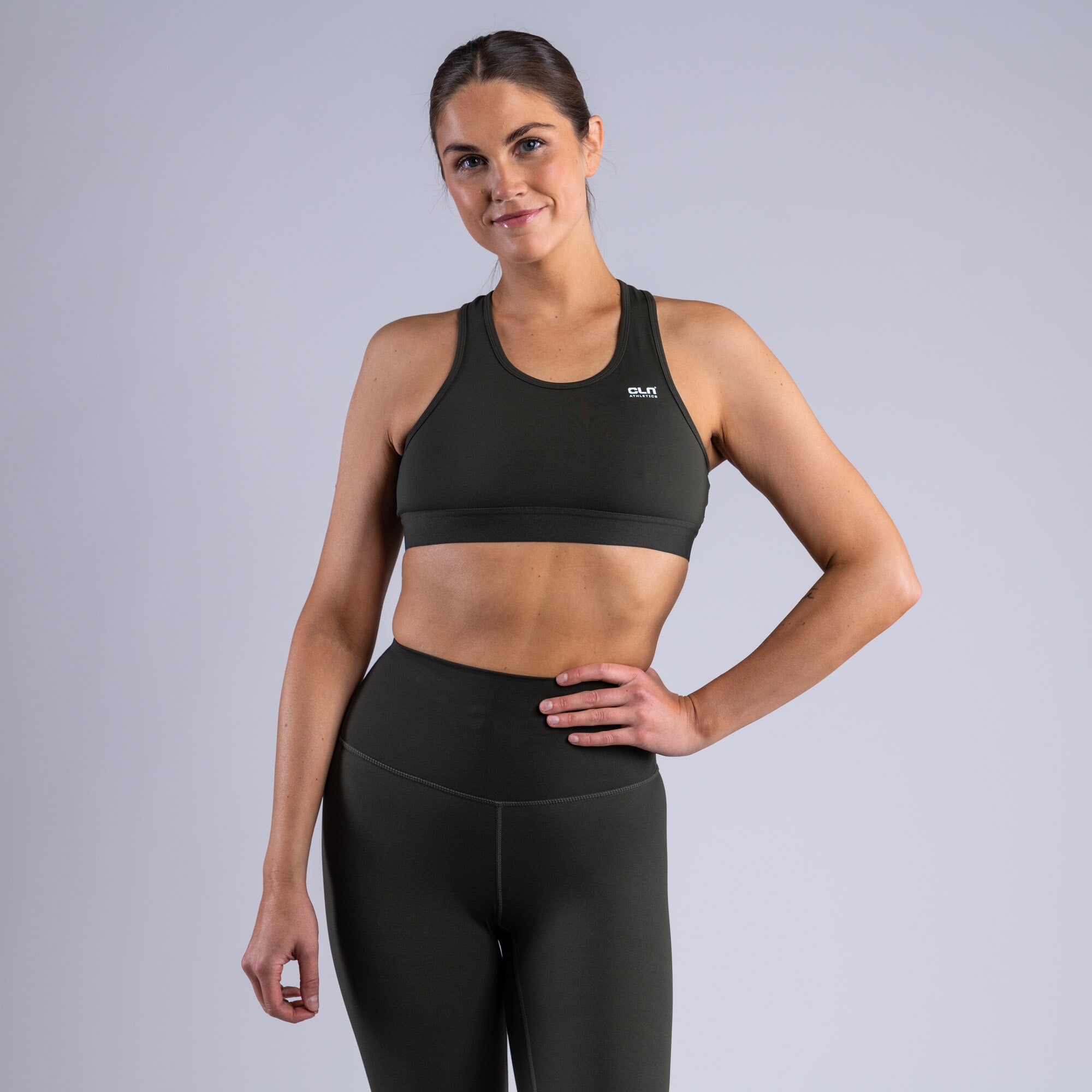 CLN Inhale ws sport bra Deep forest green