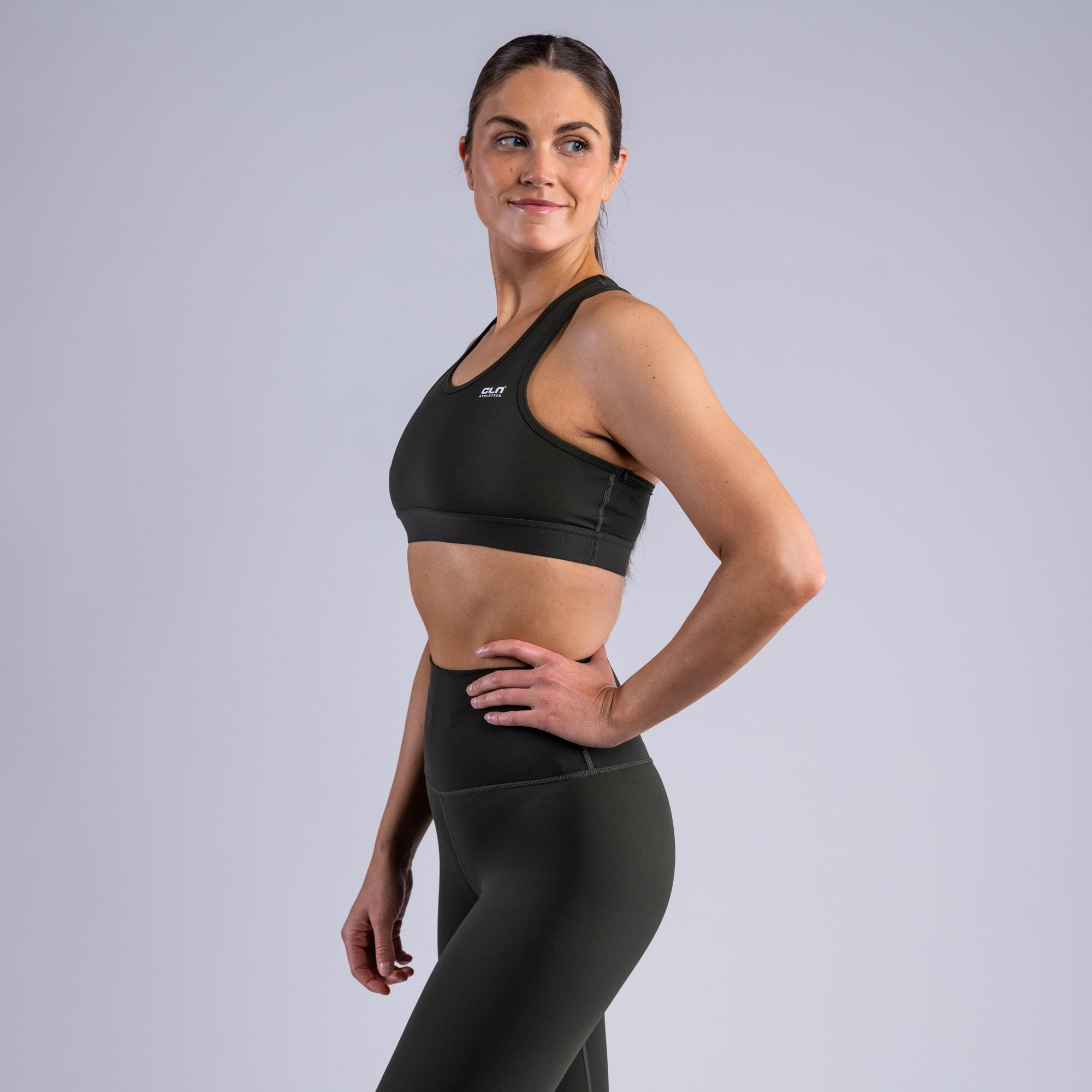 CLN Inhale ws sport bra Deep forest green