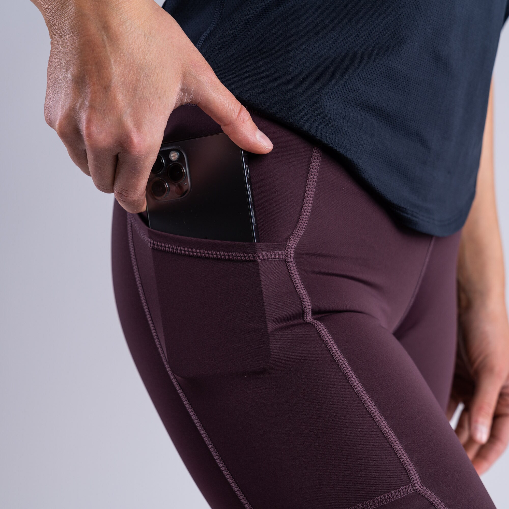 CLN Bike ws pocket shorts Dark wine