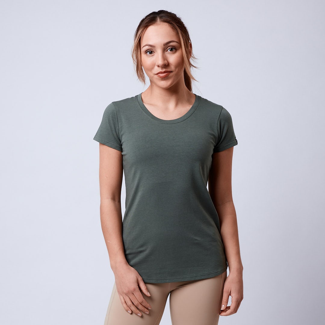 Flex bamboo t-shirt Moss green