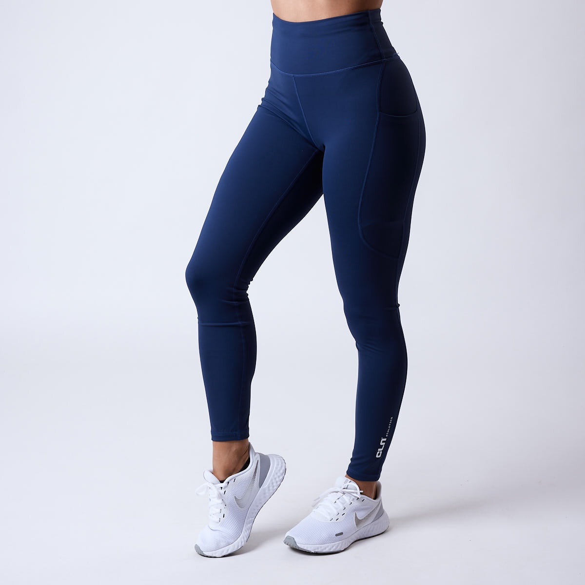 Training tights high waist and pocket - Charge ws tights Dark blue