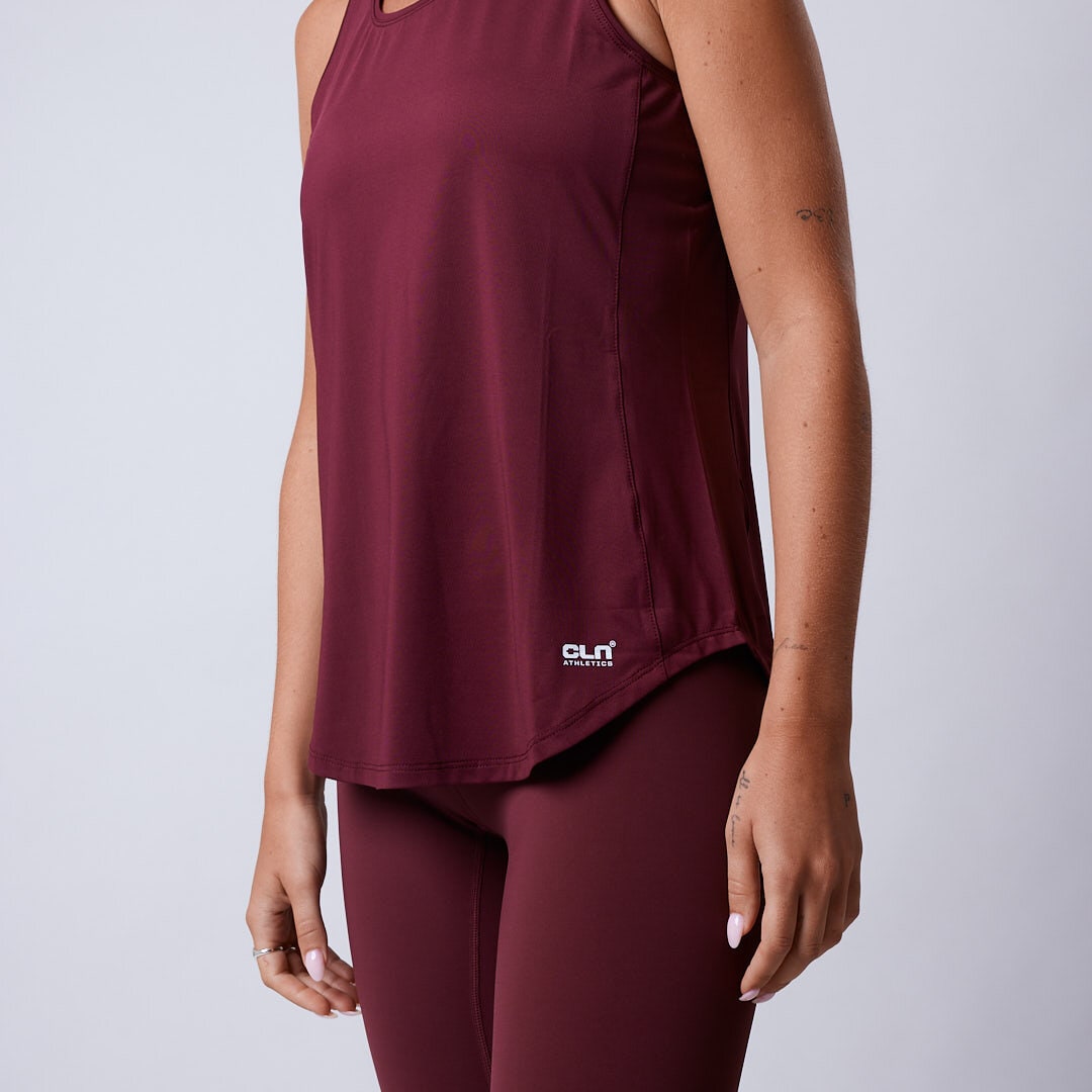 Leya tank Dark red