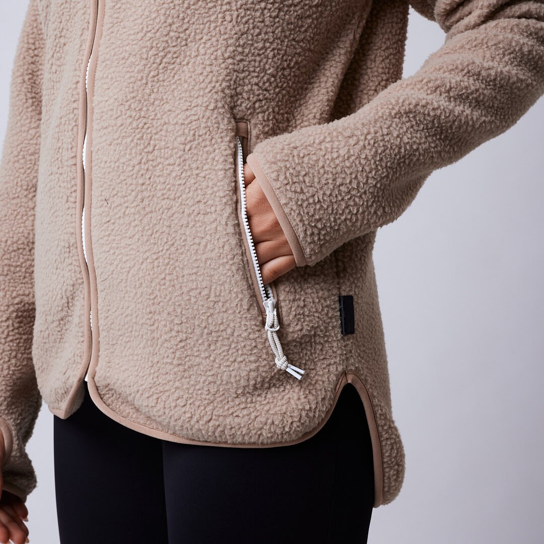 Line ws fleece jacket Beige