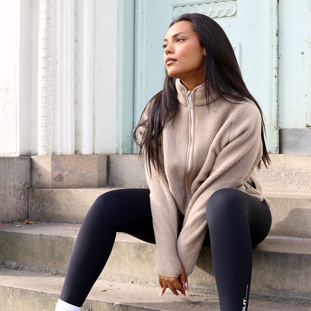 Line ws fleece jacket Beige