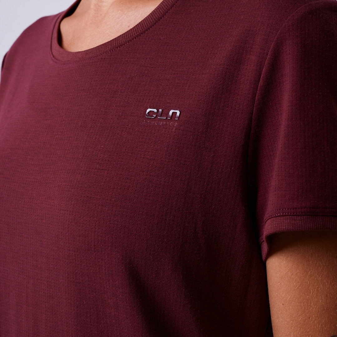 Crystal t-shirt Dark red