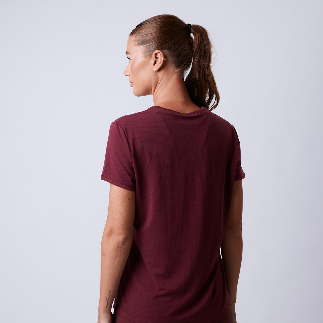 Crystal t-shirt Dark red