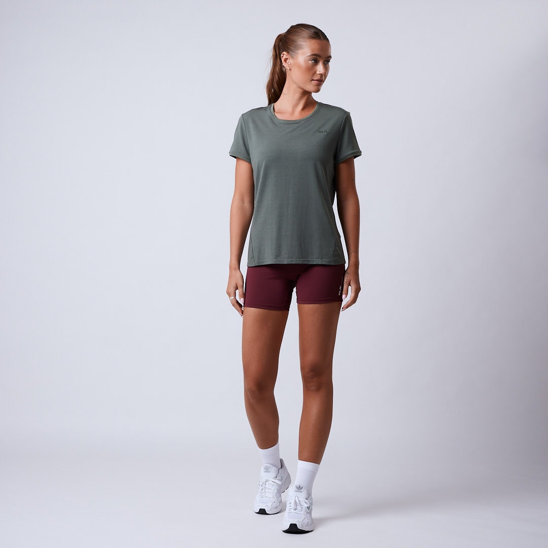 Crystal t-shirt Moss green