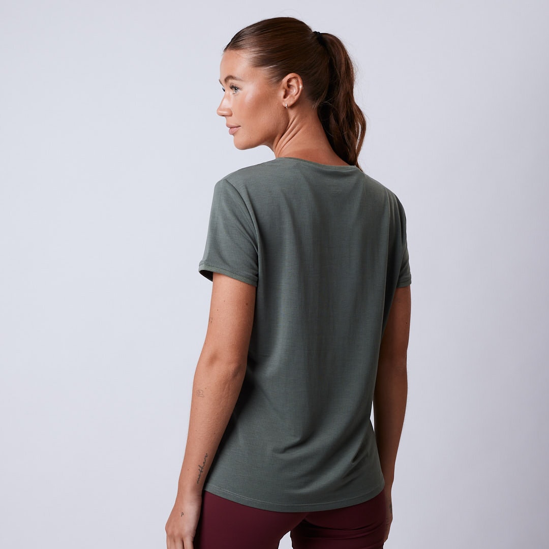Crystal t-shirt Moss green
