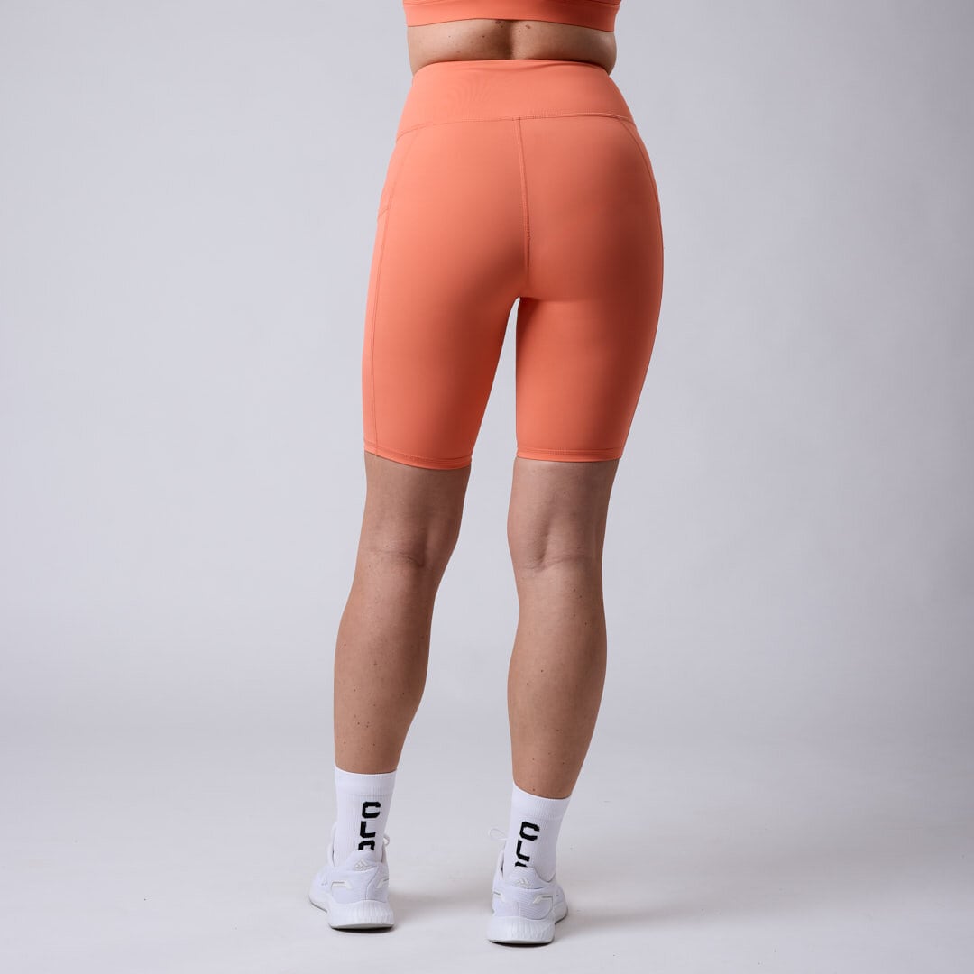 Fuse pocket biker shorts Coral peach
