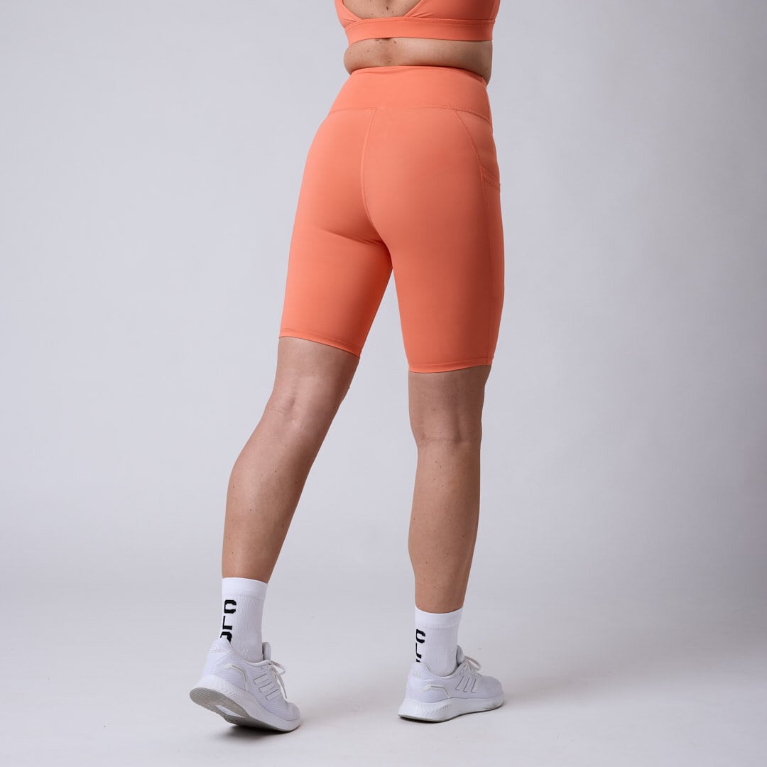 Fuse pocket biker shorts Coral peach