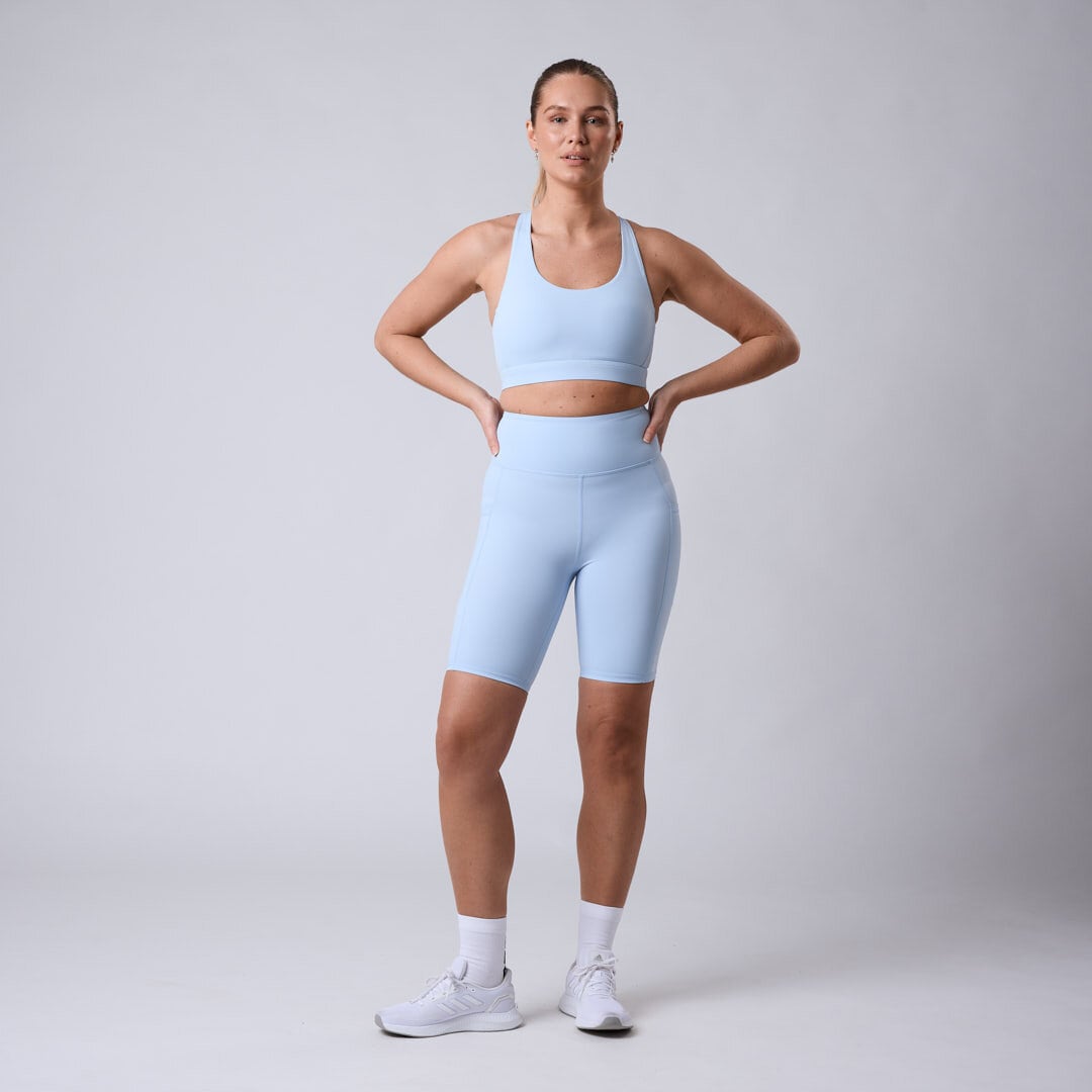 Fuse pocket biker shorts Sky blue