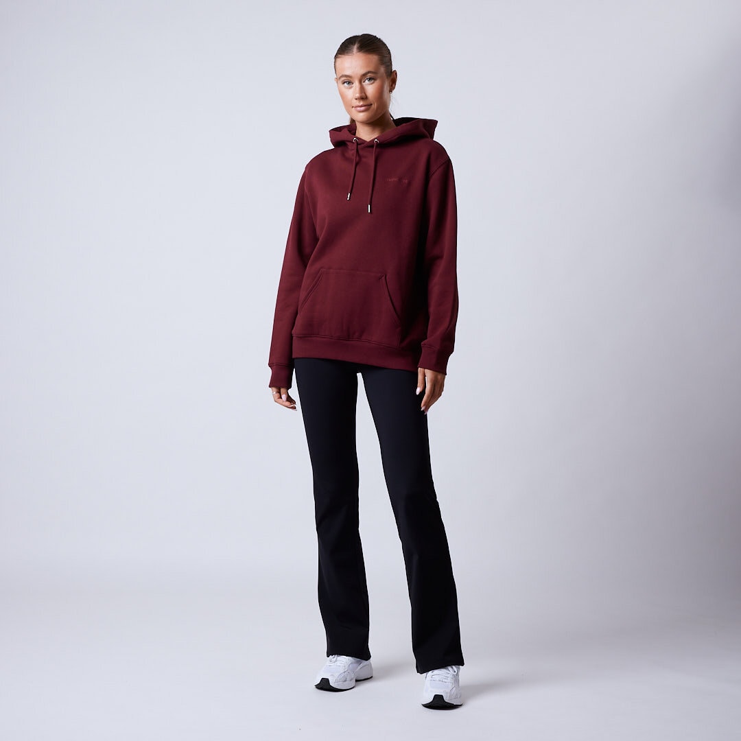Core hoodie Wmn Dark red