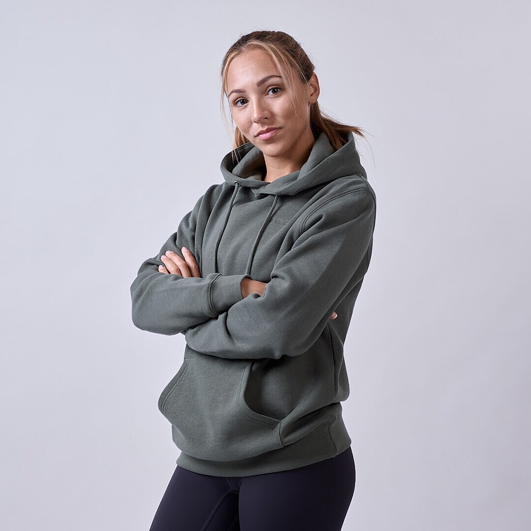 Core hoodie Wmn Moss green
