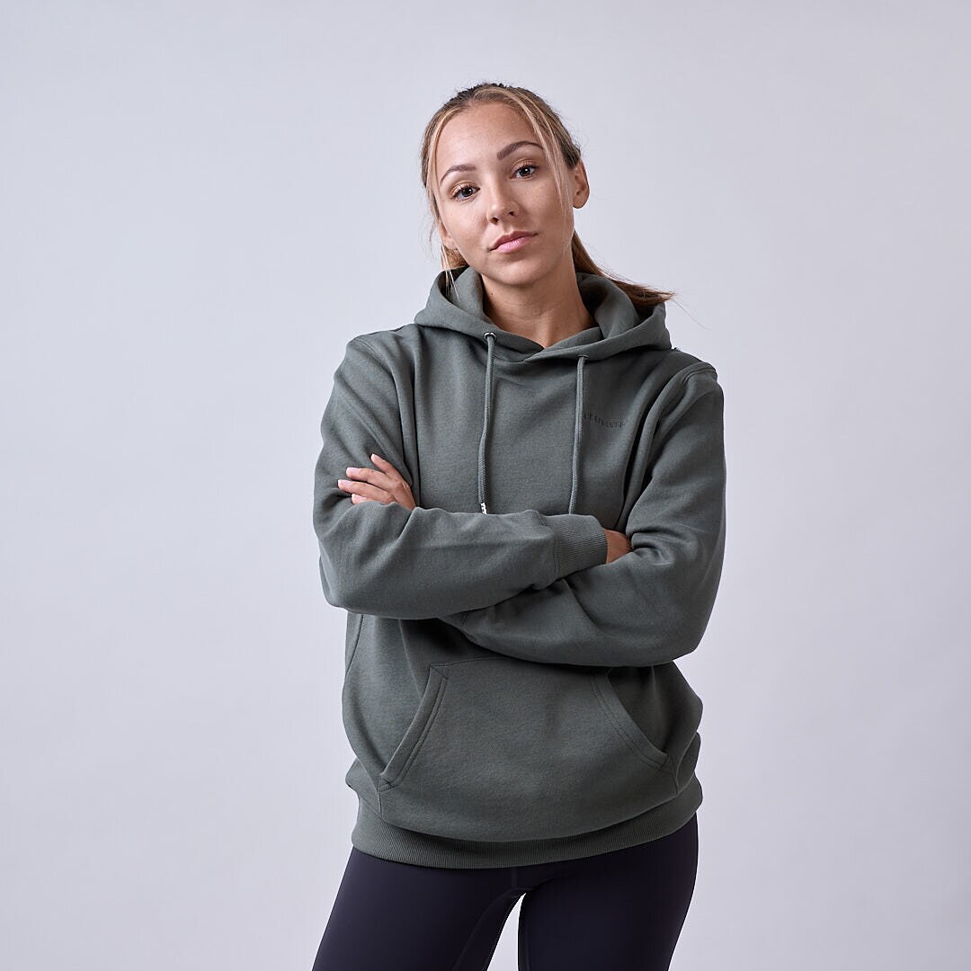 Core hoodie Wmn Moss green
