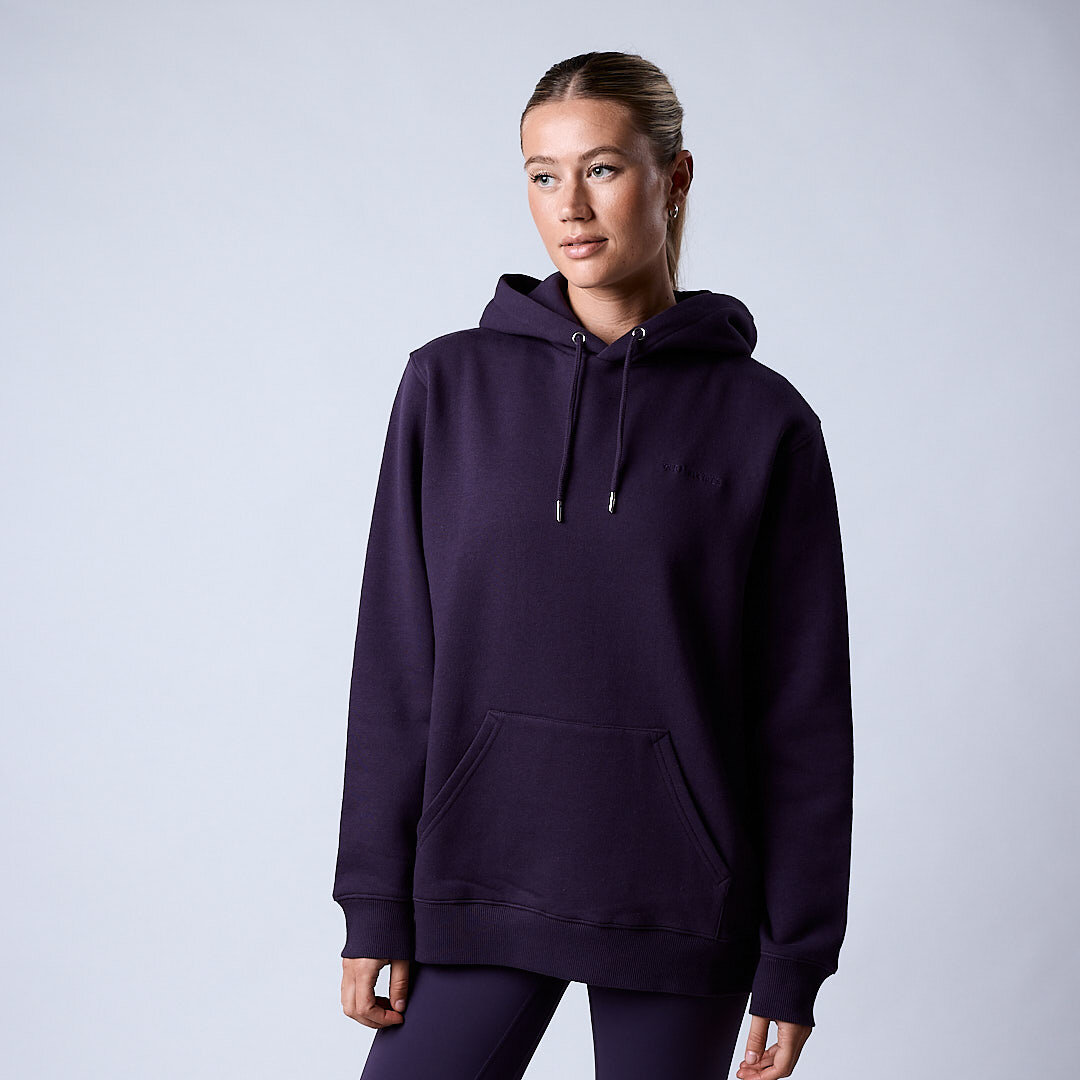 Core hoodie Wmn Dark plum