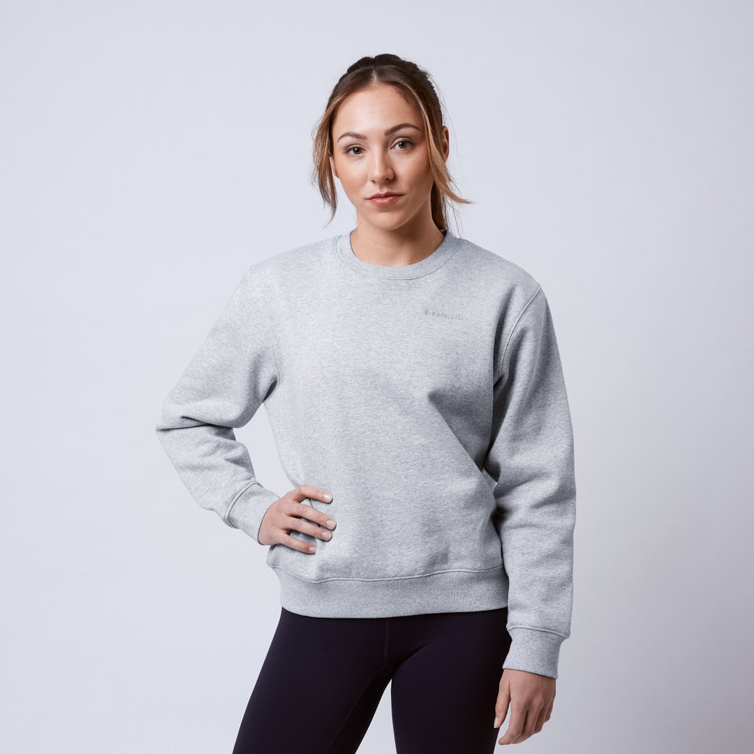 Core crewneck Wmn Grey melange