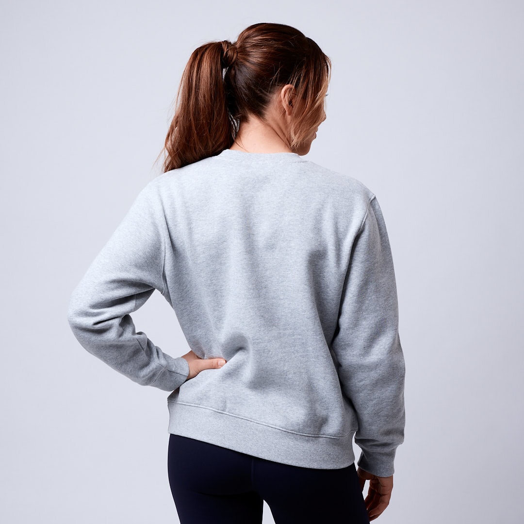 Core crewneck Wmn Grey melange