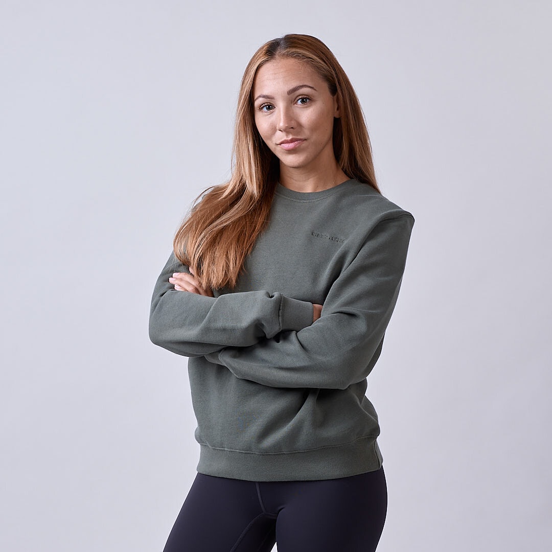 Core sweatshirt Wmn Moss green