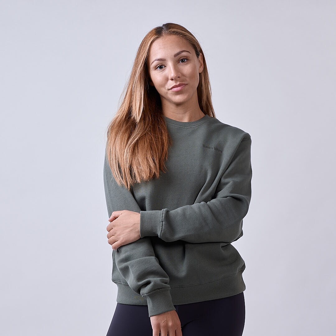 Core sweatshirt Wmn Moss green
