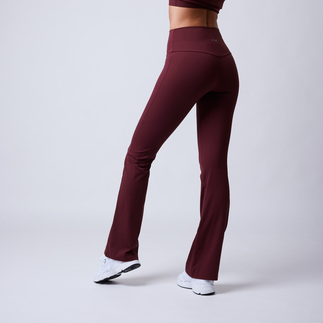 Fuse flared tights Dark red