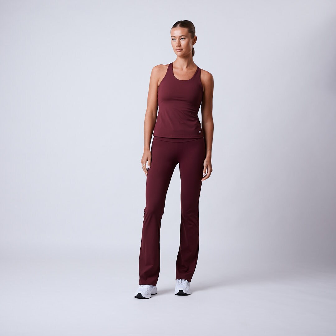 Fuse flared tights Dark red