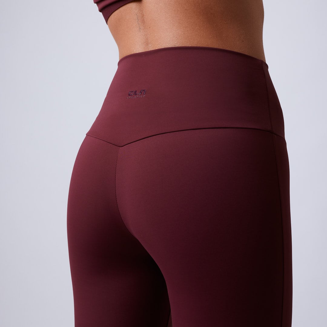 Fuse flared tights Dark red