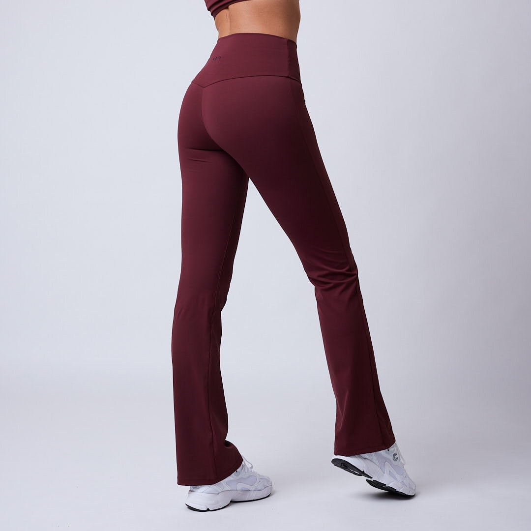 Fuse flared tights Dark red