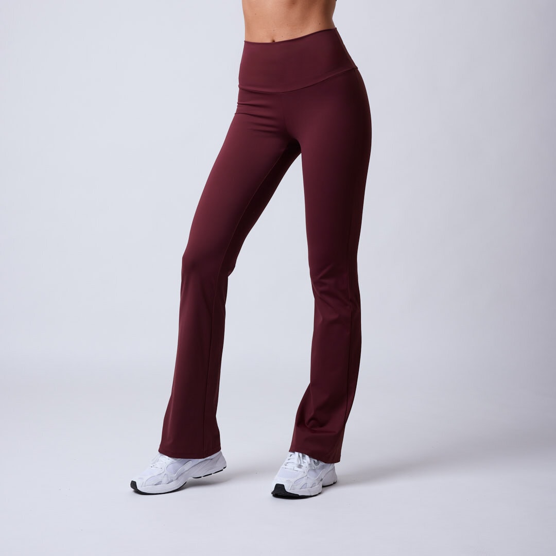 Fuse flared tights Dark red