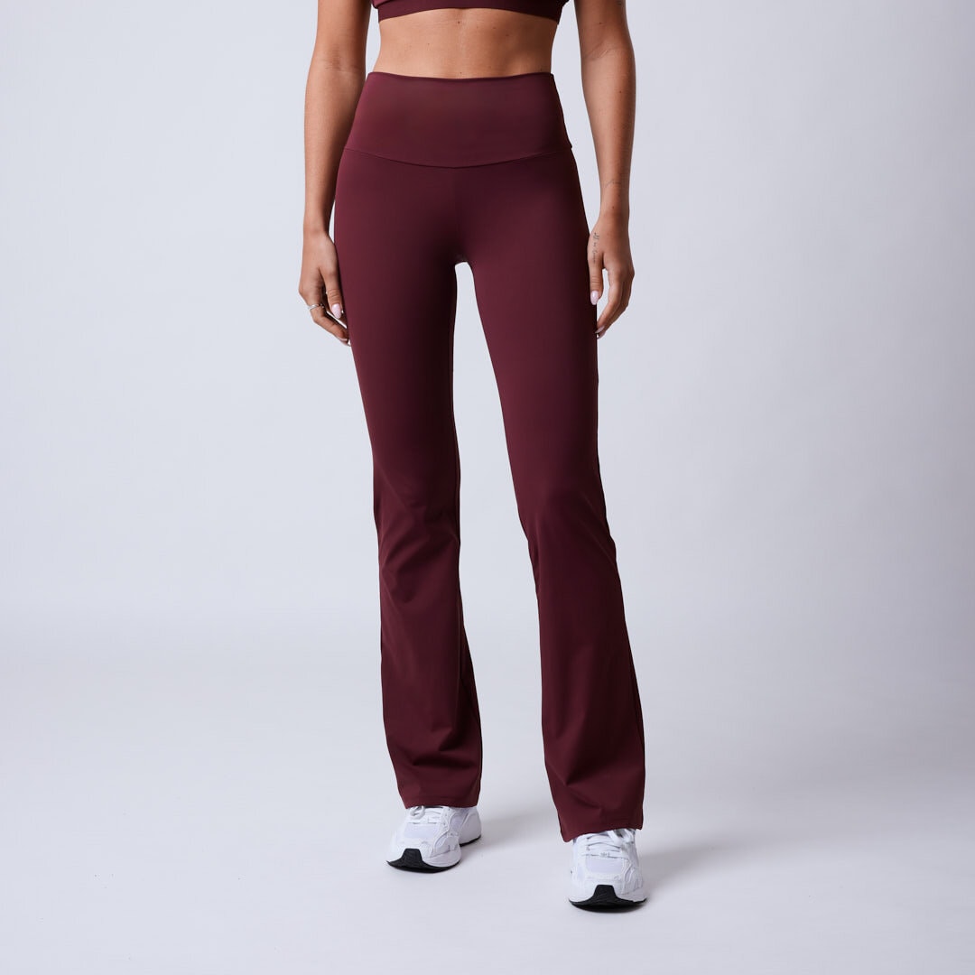 Fuse flared tights Dark red
