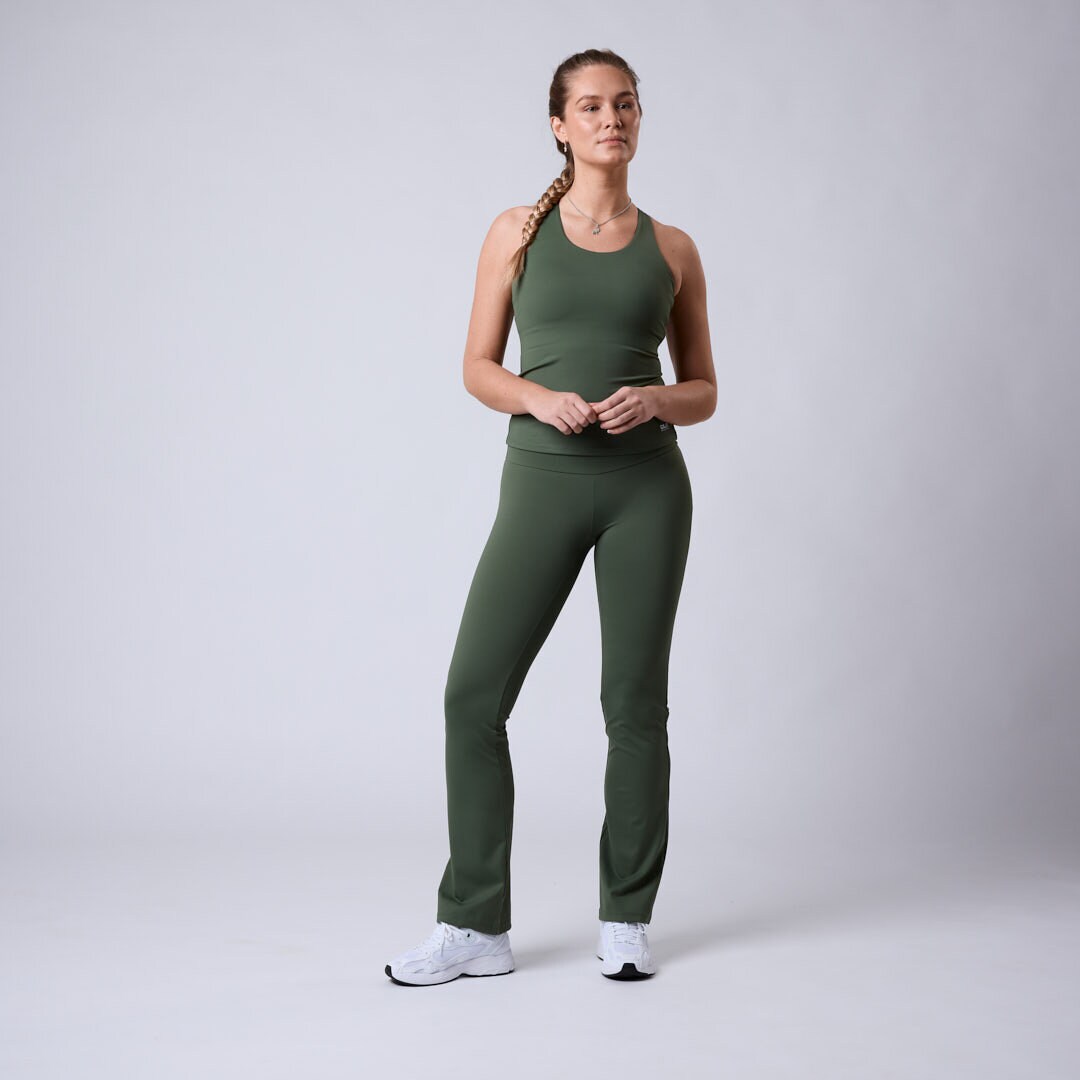 Fuse flared tights Moss green