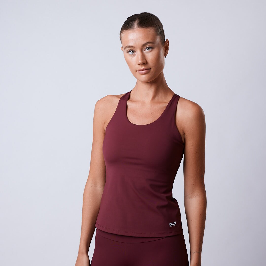 Fuse singlet 2 in 1 top Dark red
