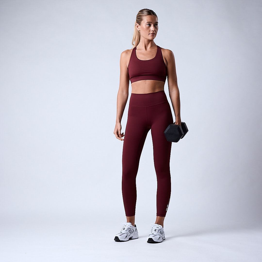 Fuse V-shape tights Dark red