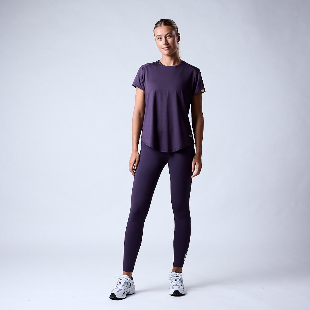 Fuse V-shape tights Dark plum