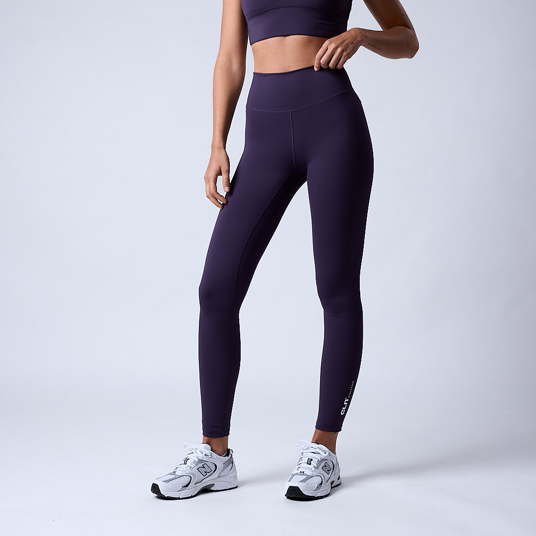 Fuse V-shape tights Dark plum