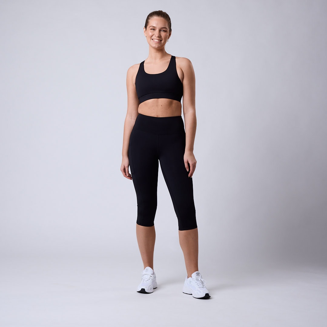 Fuse 3/4 pocket tights Black