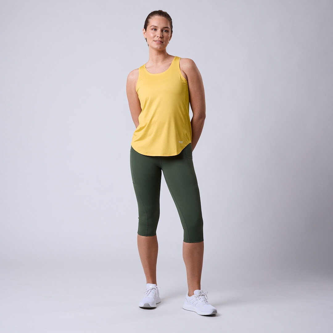 Fuse 3/4 pocket tights Moss green
