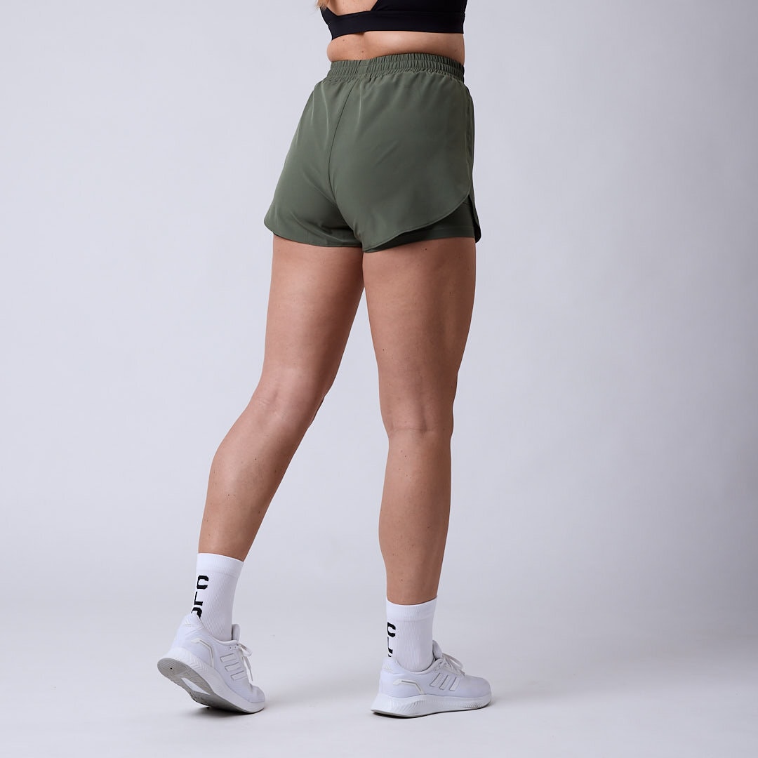 Ultra 2 in 1 shorts Moss green