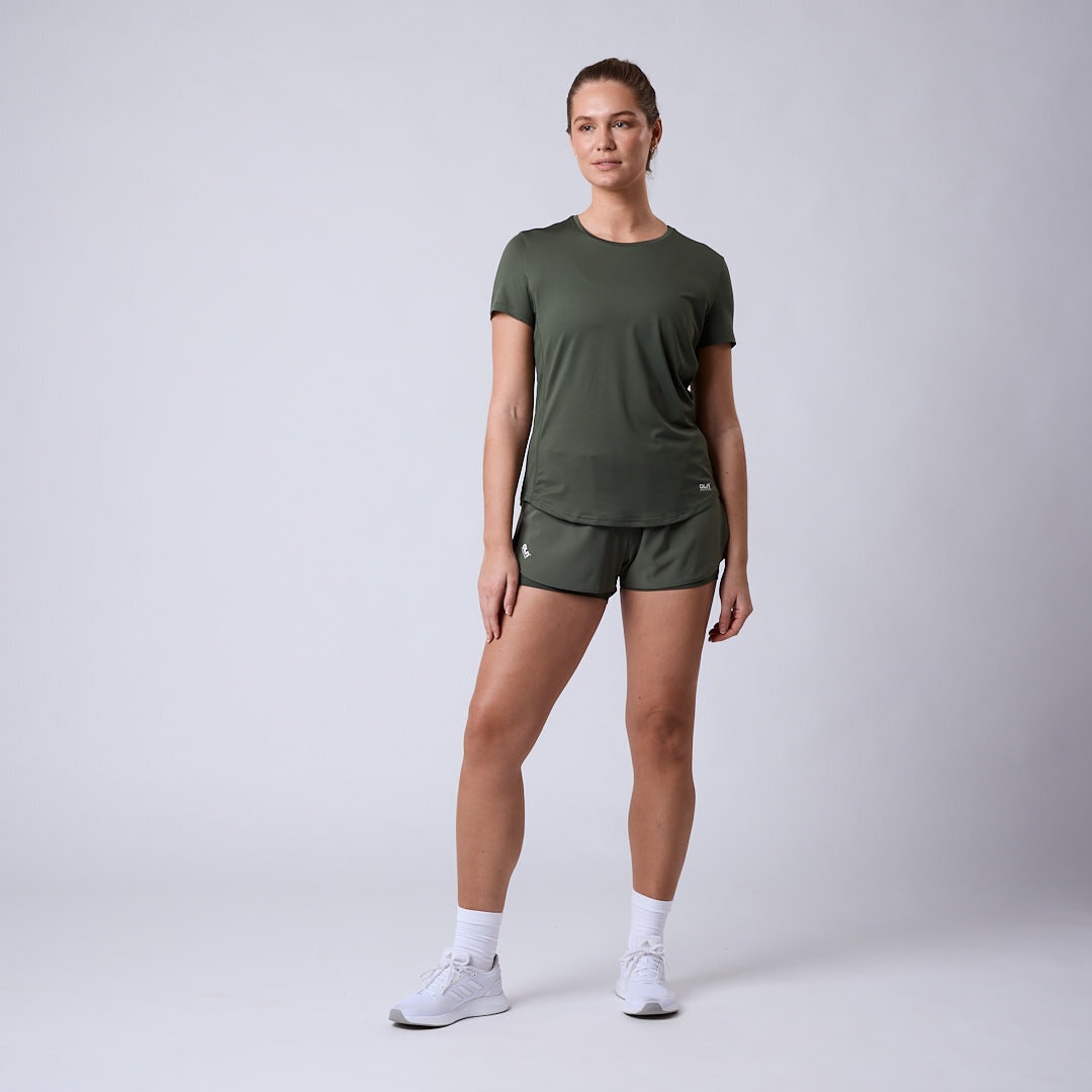 Ultra 2 in 1 shorts Moss green