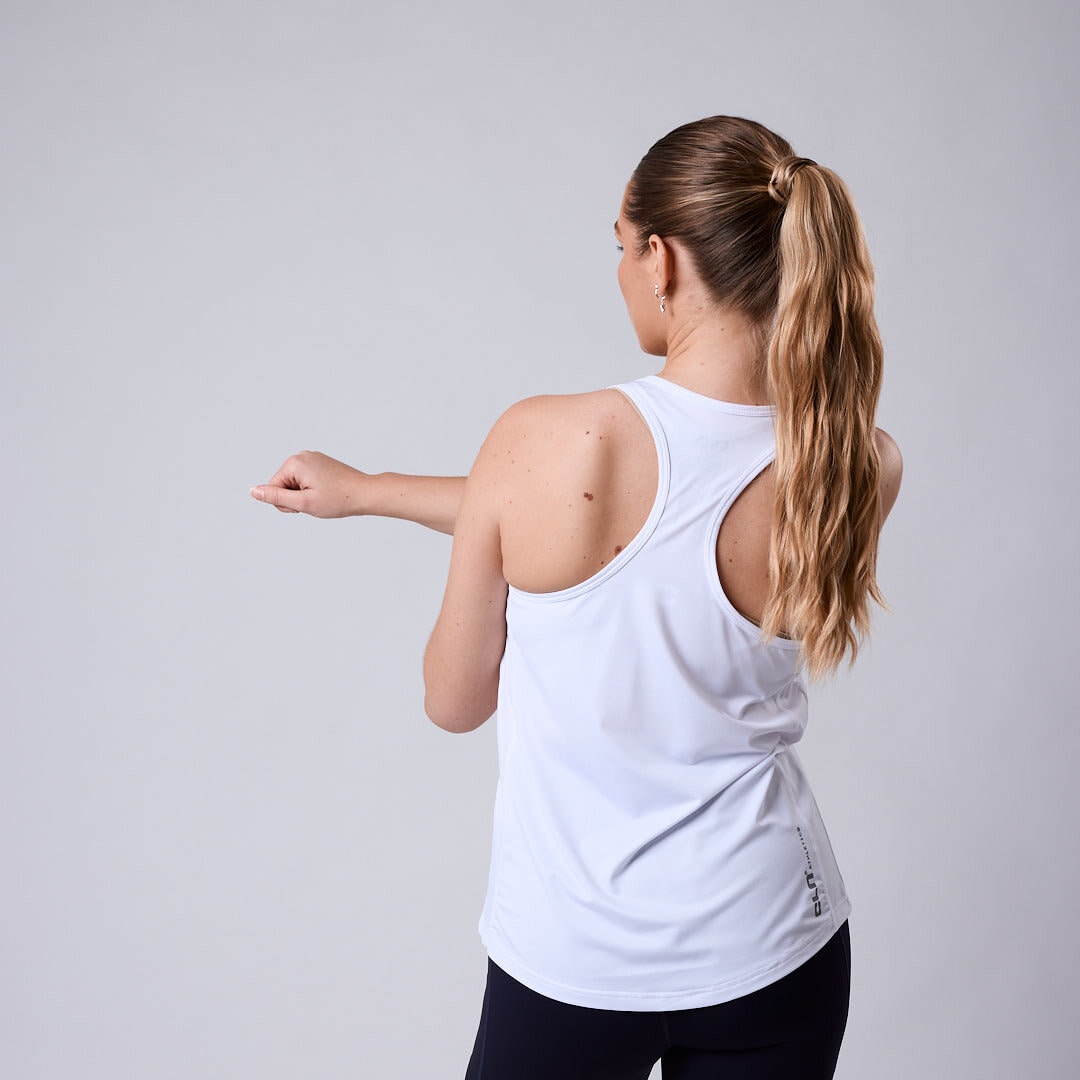 Aero mesh tank White